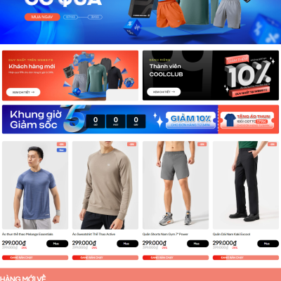 Theme Wordpress Giống Coolmate