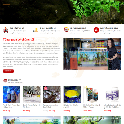 Theme Wordpress Hồ Cá Thủy Sinh